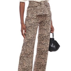 NWT Ulla Johnson cheetah Wade jean